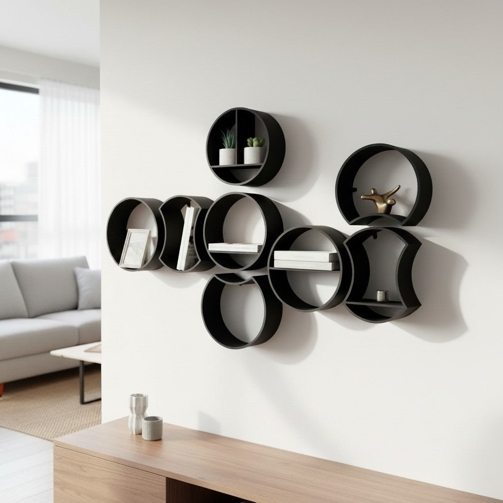 Modulares Rundregal – Kreativ kombinierbares Wandregal