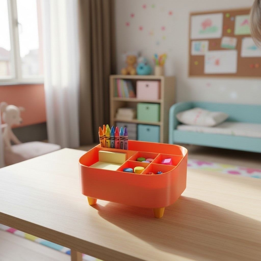 Kleiner Organizer – Schreibtisch-Helfer mit Fächern
