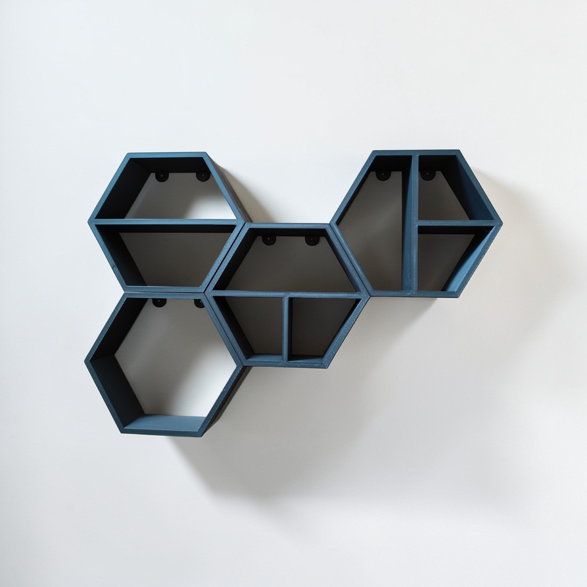 Hexagon Regal-Set – Modulares Wandregal