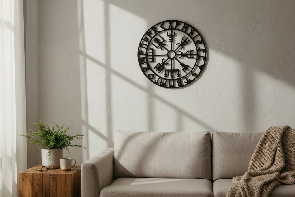 Wikinger Kompass – Vegvísir Wanddeko