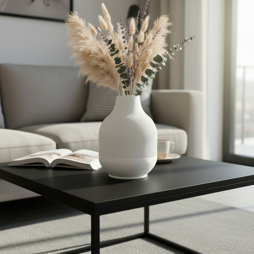 Gerippte Vase – Minimalistisches Design