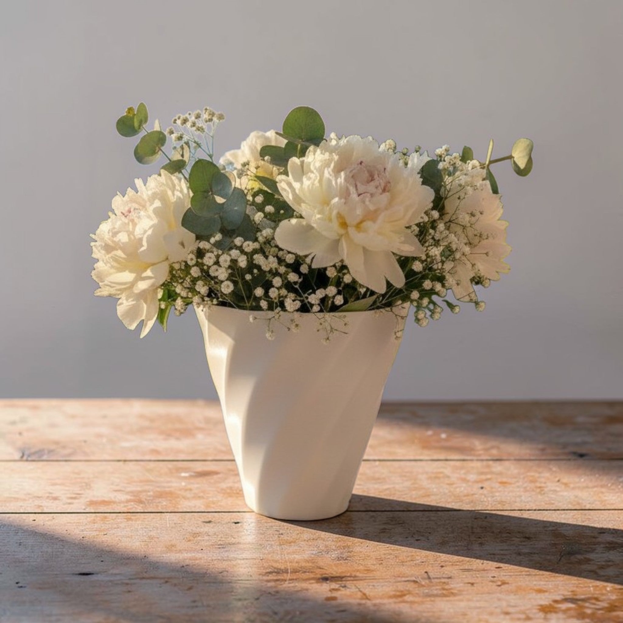 Swirled Vase I – Facetten-Vase (Trio Serie)